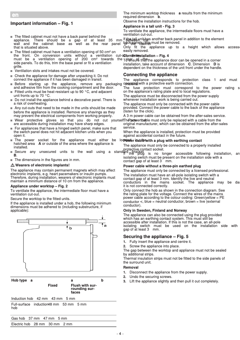 Page 1 de la notice Guide d'installation Siemens CM656GBS1B