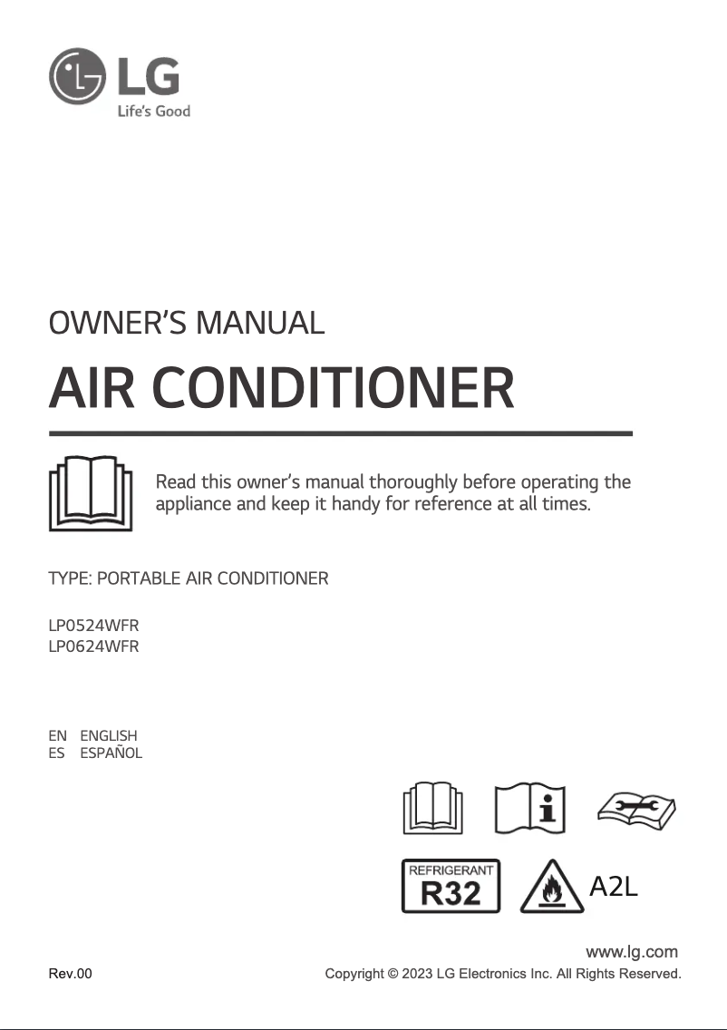 Página 1 del manual Manual de usuario LG LP0624WFR