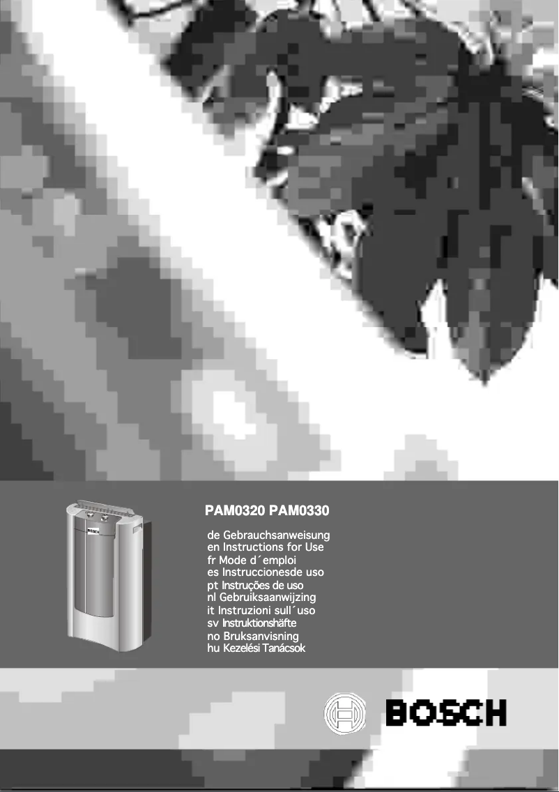 Page 1 of the manual User Manual Bosch PAM 0330