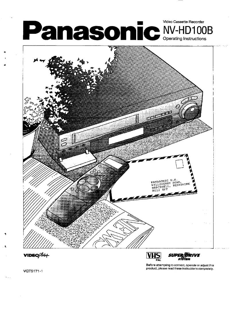 Page 1 de la notice Manuel utilisateur Panasonic NV-HD100B