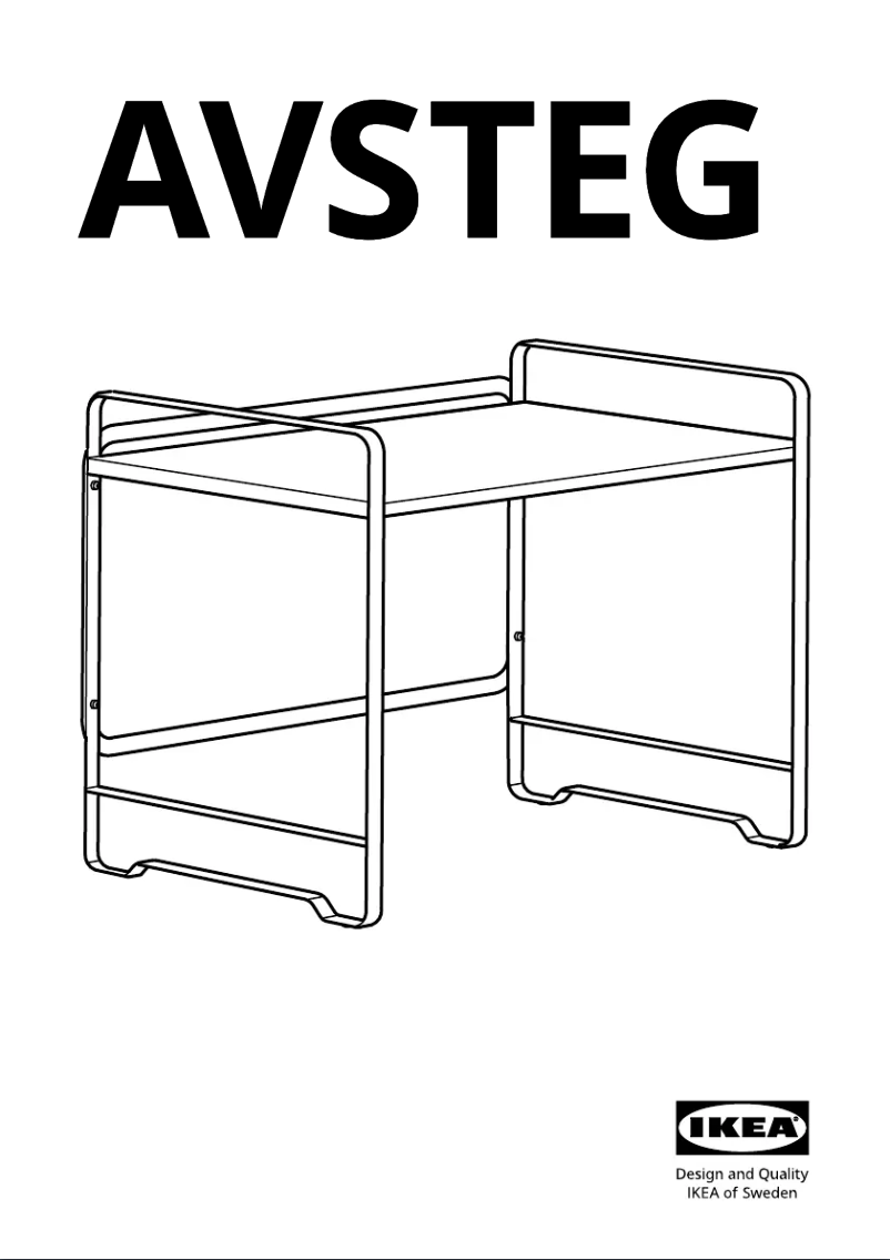 Page 1 de la notice Manuel utilisateur Ikea AVSTEG 304.977.20