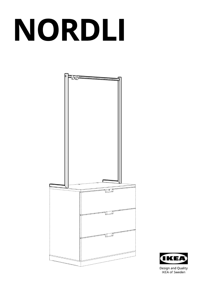 Page 1 de la notice Manuel utilisateur Ikea NORDLI 104.150.42