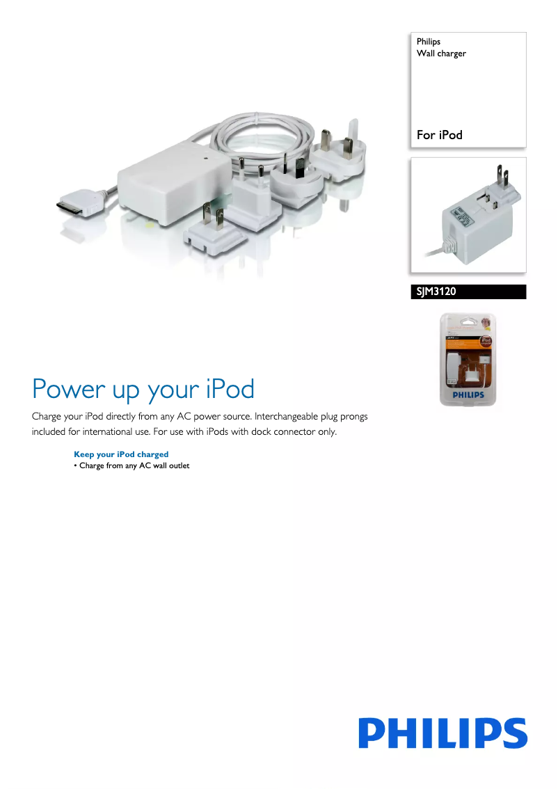 Page n°1 - Brochure Philips SJM3120