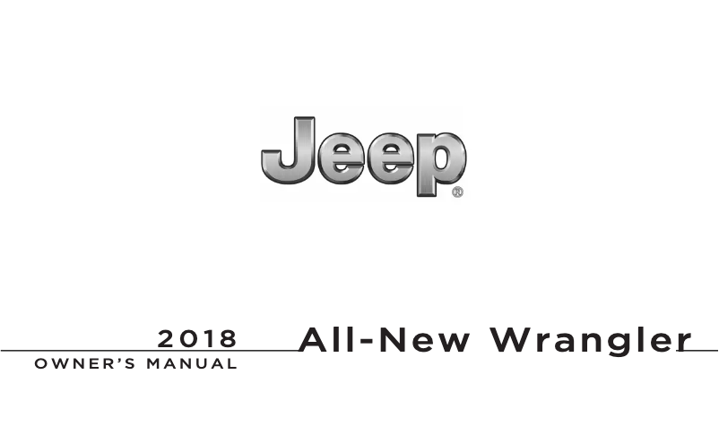 Page 1 de la notice Manuel utilisateur Jeep Wrangler JL (2018)