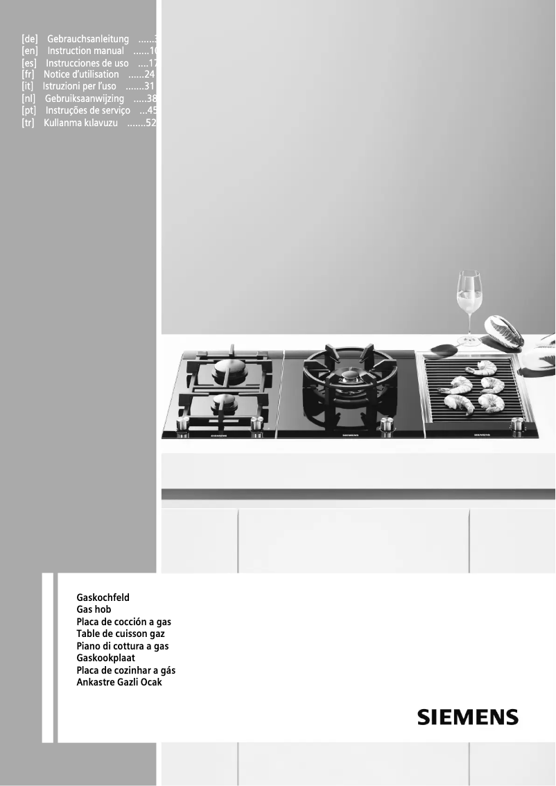 Page 1 de la notice Manuel utilisateur Siemens ER426AB70E