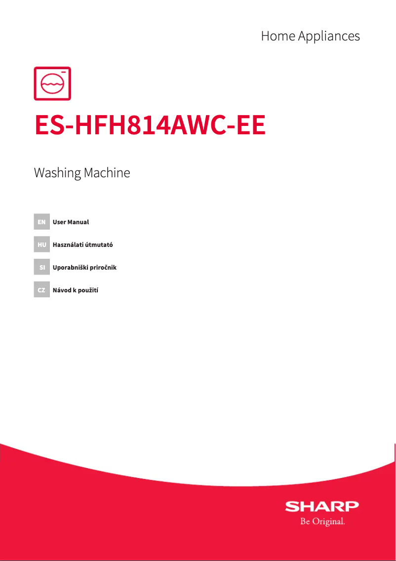 Página 1 del manual Manual de usuario Sharp ES-HFH814AWC-EE