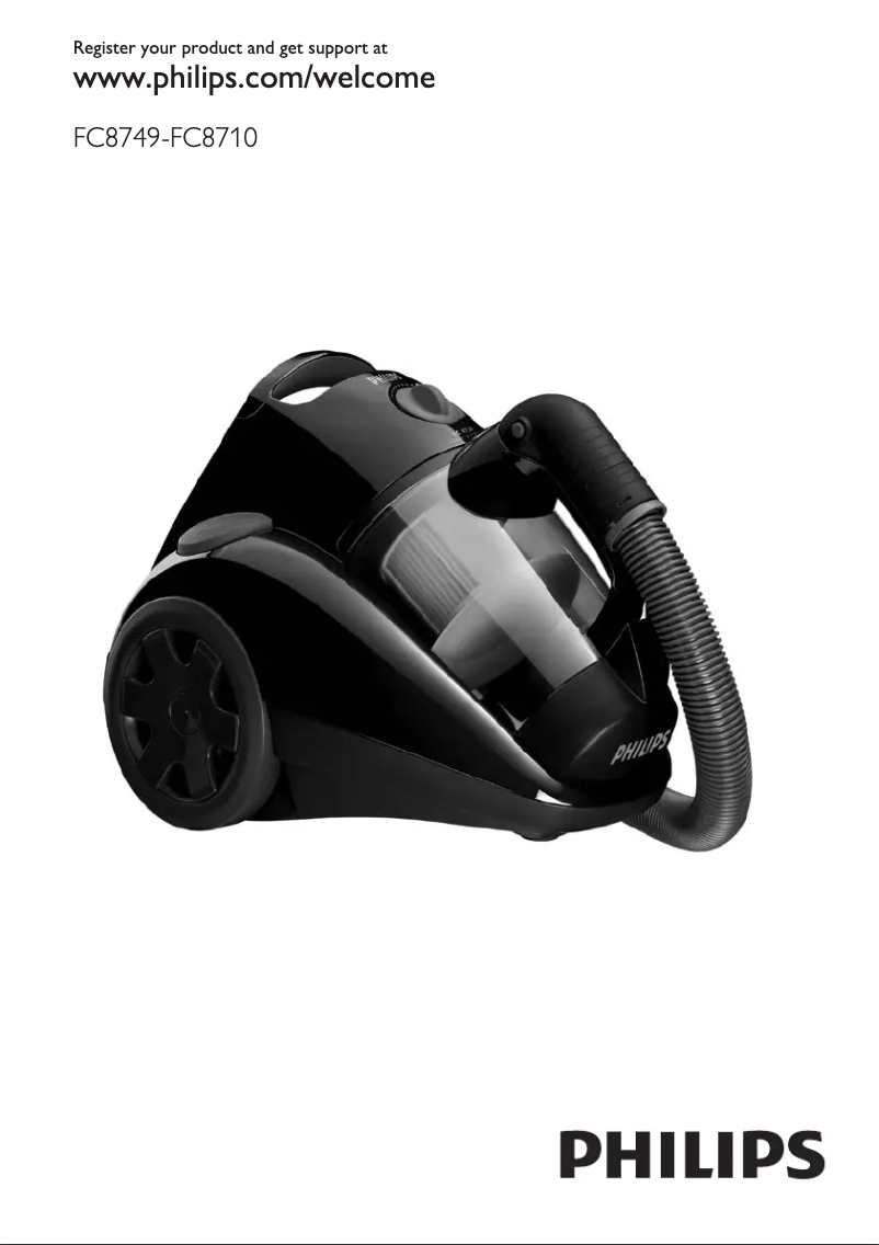 Page 1 of the manual User Manual Philips EasyClean FC8734