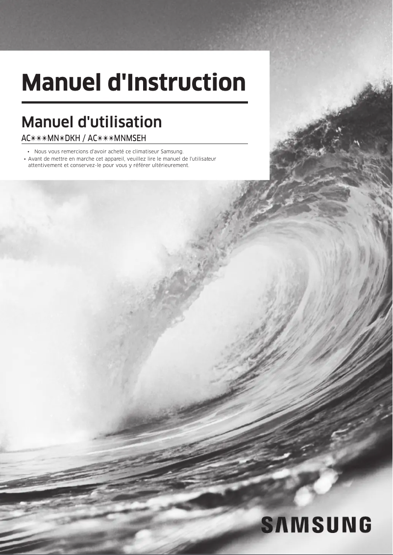 Página 1 del manual Manual de usuario Samsung AC071MNLDKH/EU