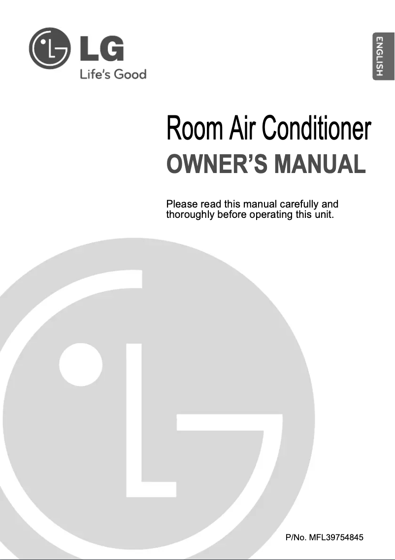 Page 1 of the manual User Manual LG LSU6VW3CIG1