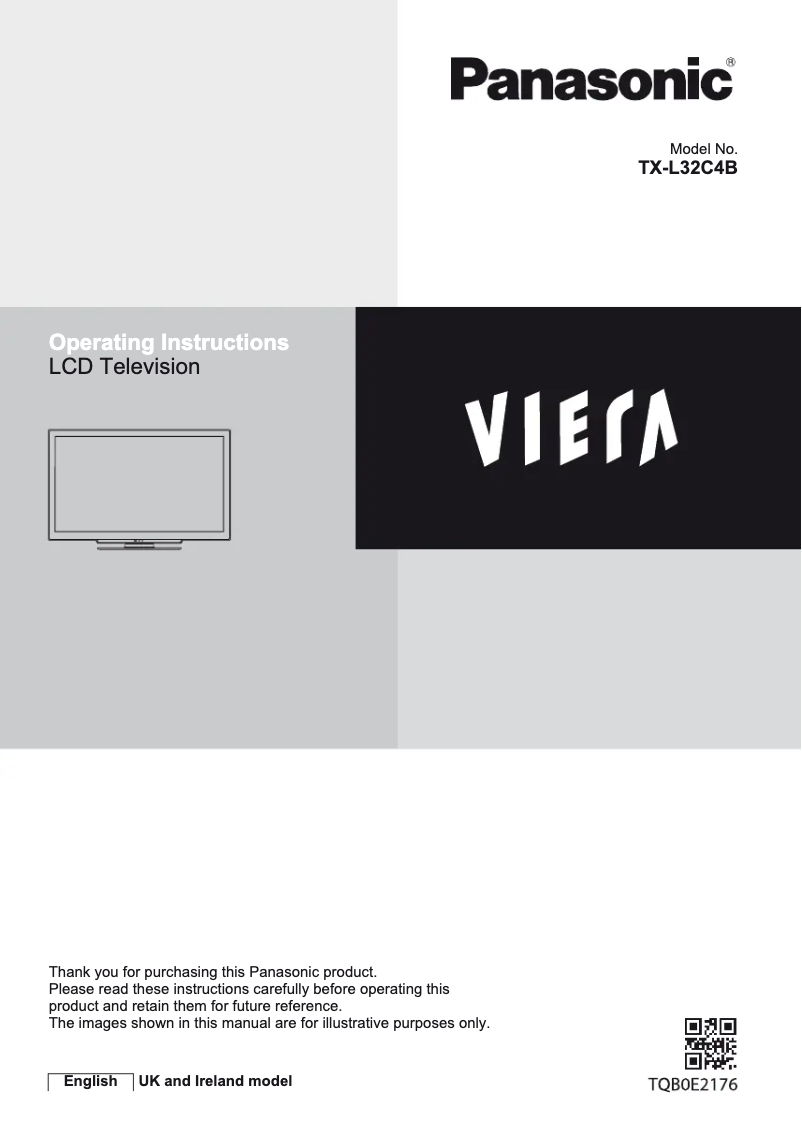 Page 1 de la notice Manuel utilisateur Panasonic Viera TX-L32C4B