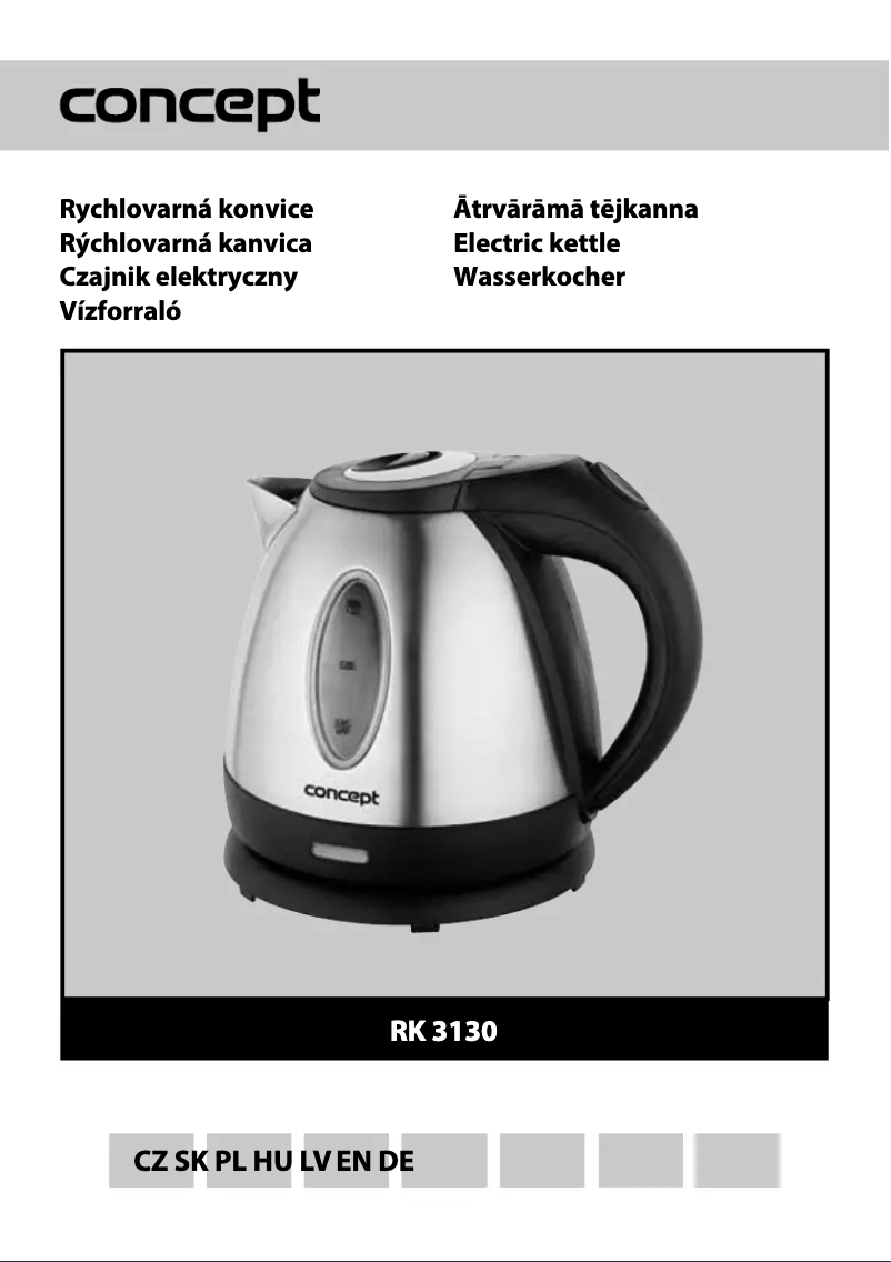 Page 1 de la notice Manuel utilisateur Concept RK3130