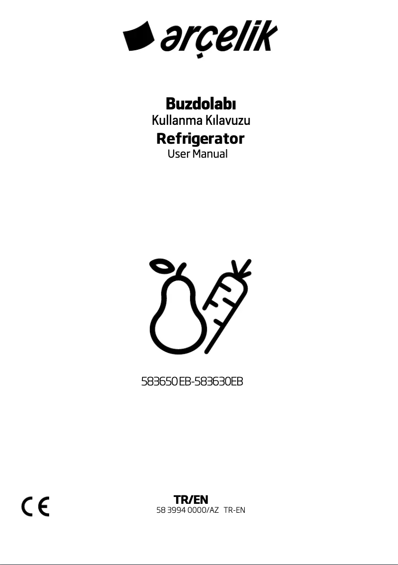 Page 1 de la notice Manuel utilisateur Arçelik 583630 EB