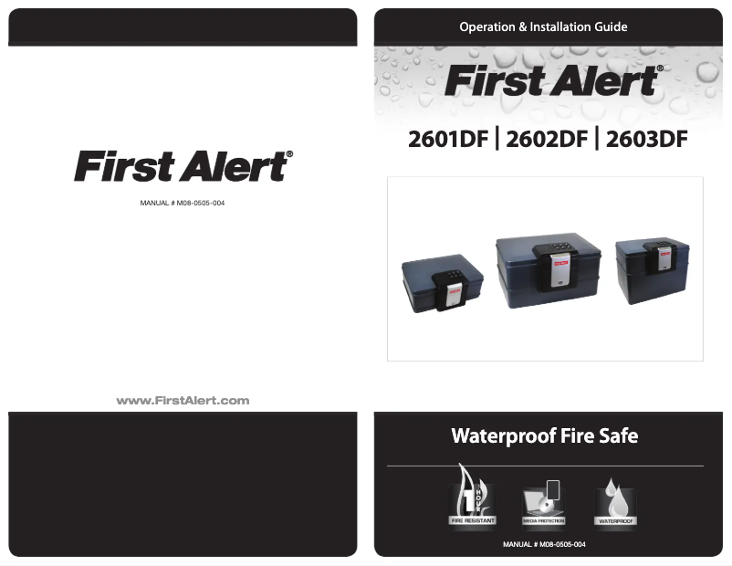 Page 1 de la notice Manuel utilisateur First Alert 2602DF