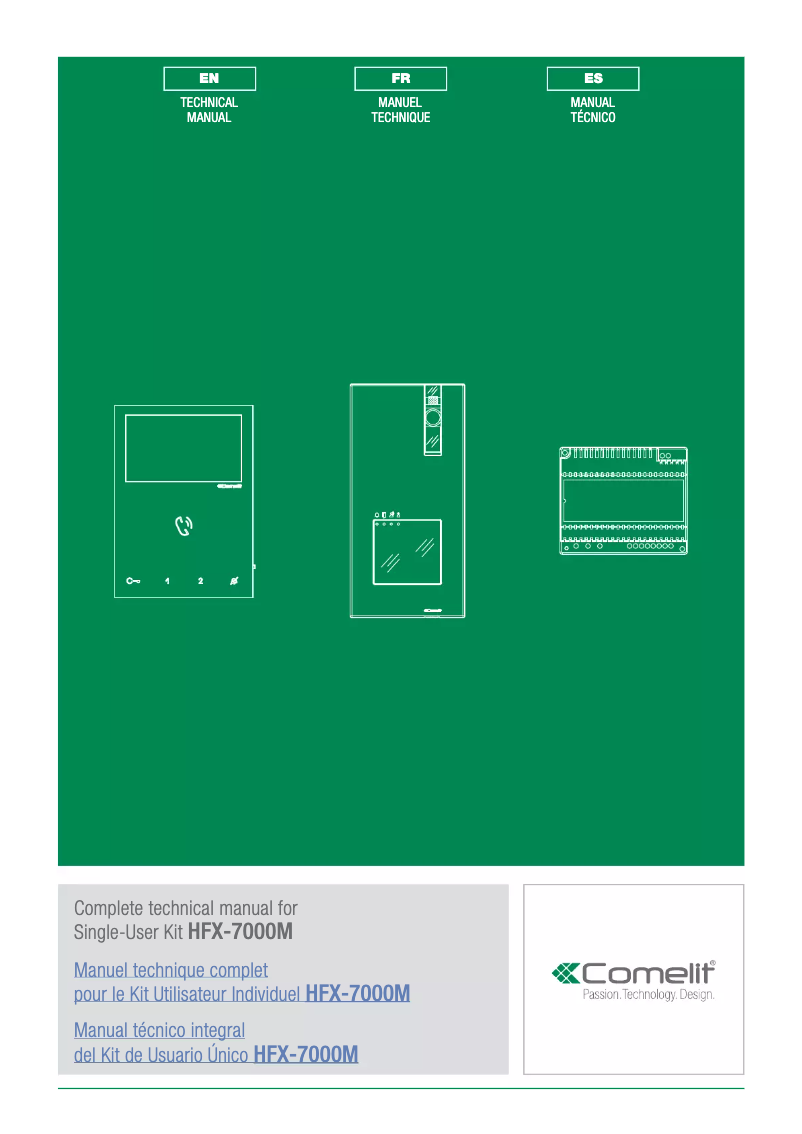 Page 1 de la notice Manuel utilisateur Comelit HFX-7000M