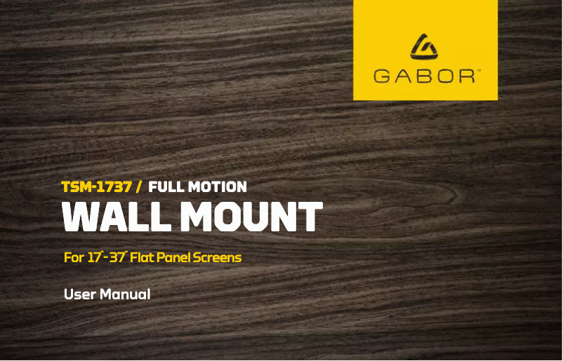 Page 1 de la notice Manuel utilisateur Gabor TSM-1737