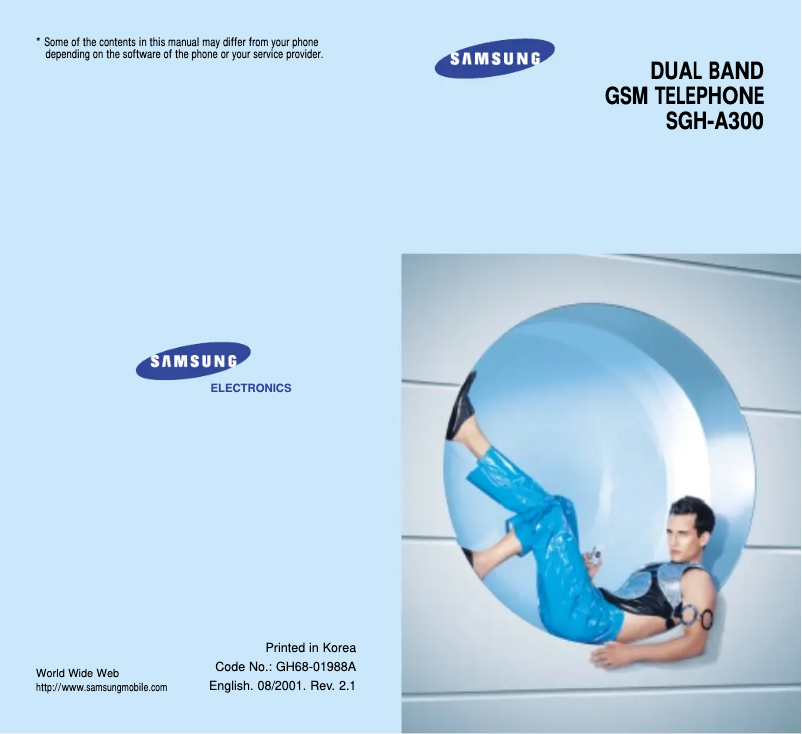 Página 1 del manual Manual de usuario Samsung SGH-A300SA