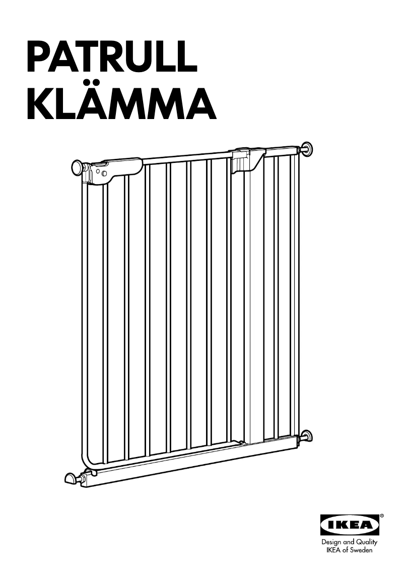 Page 1 de la notice Manuel utilisateur Ikea PATRULL KLÄMMA