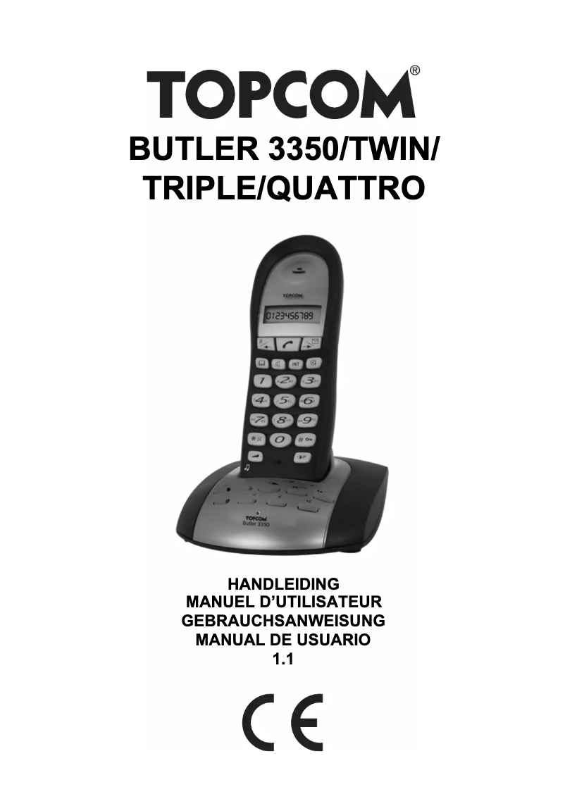 Image de la première page du manuel de l'appareil Butler 3350 twin