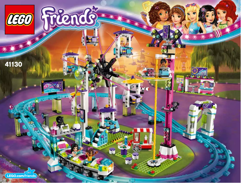 Page 1 de la notice Manuel utilisateur Lego Friends Amusement Park Roller Coaster