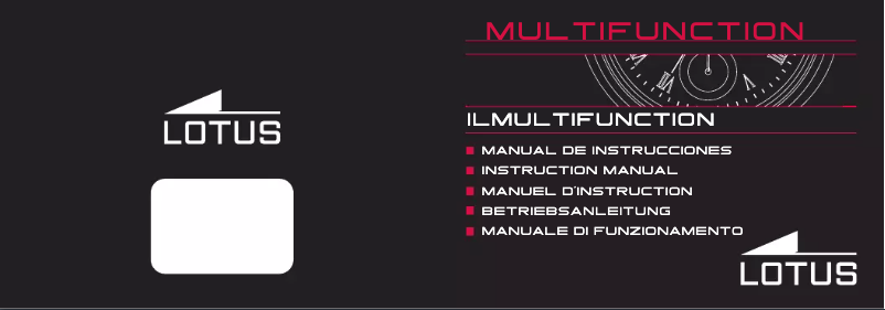 Page 1 de la notice Manuel utilisateur Lotus 15651