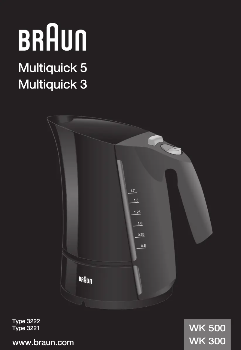 Page 1 de la notice Manuel utilisateur Braun WK300