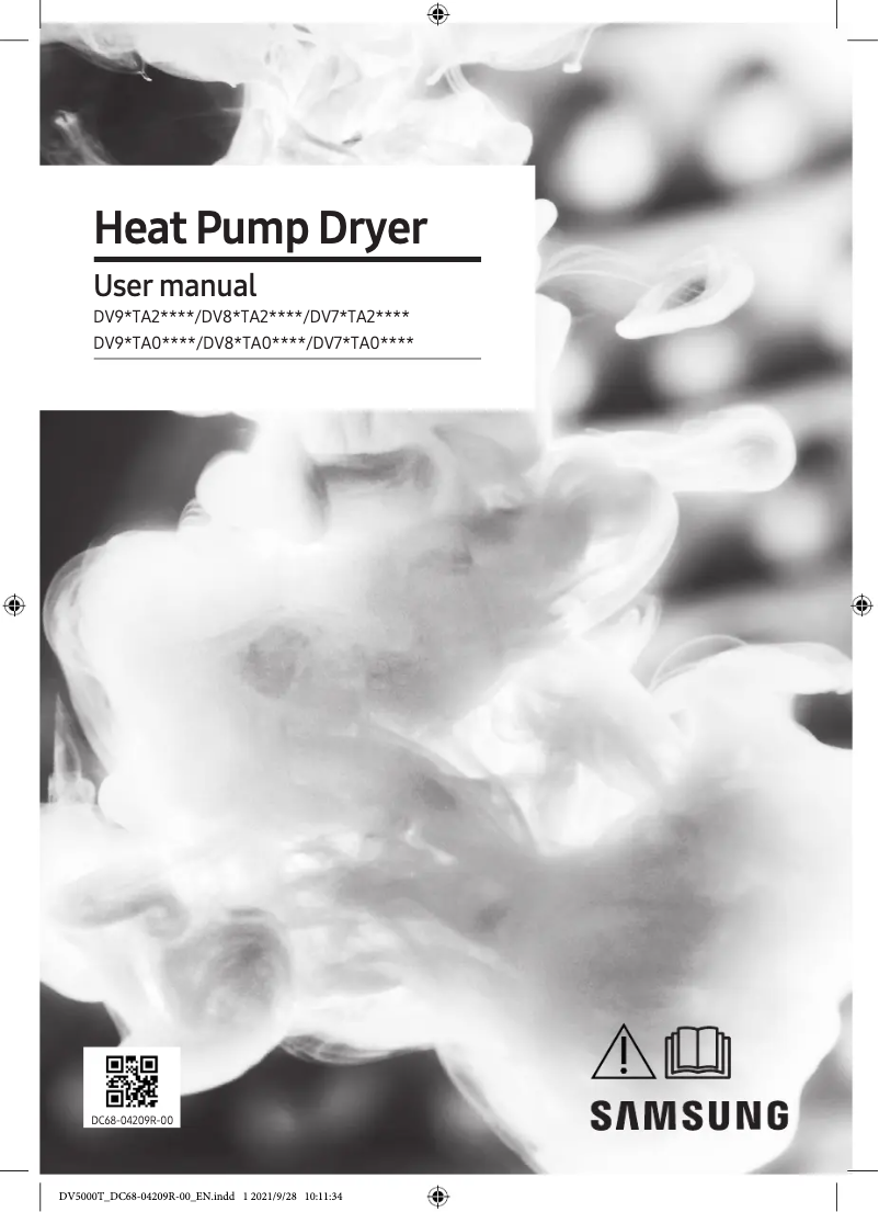 Page 1 de la notice Manuel utilisateur Samsung DV80TA020AX