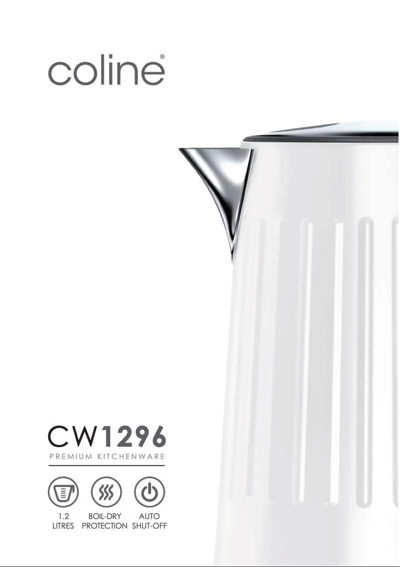Page 1 de la notice Manuel utilisateur Coline CW1296