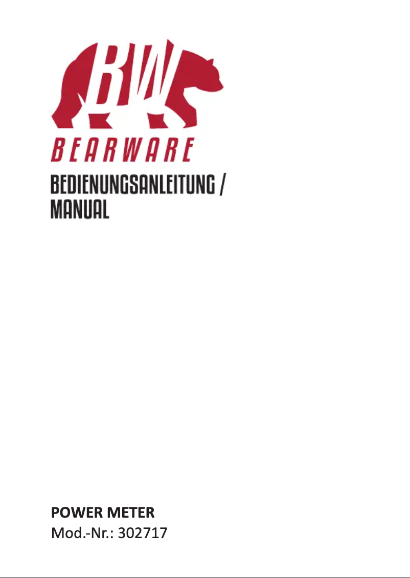 Page 1 de la notice Manuel utilisateur Bearware 302717