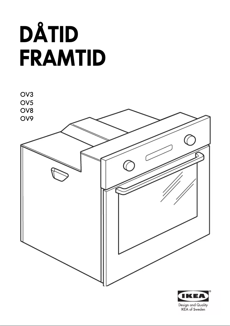 Page 1 de la notice Manuel utilisateur Ikea FRAMTID OV3