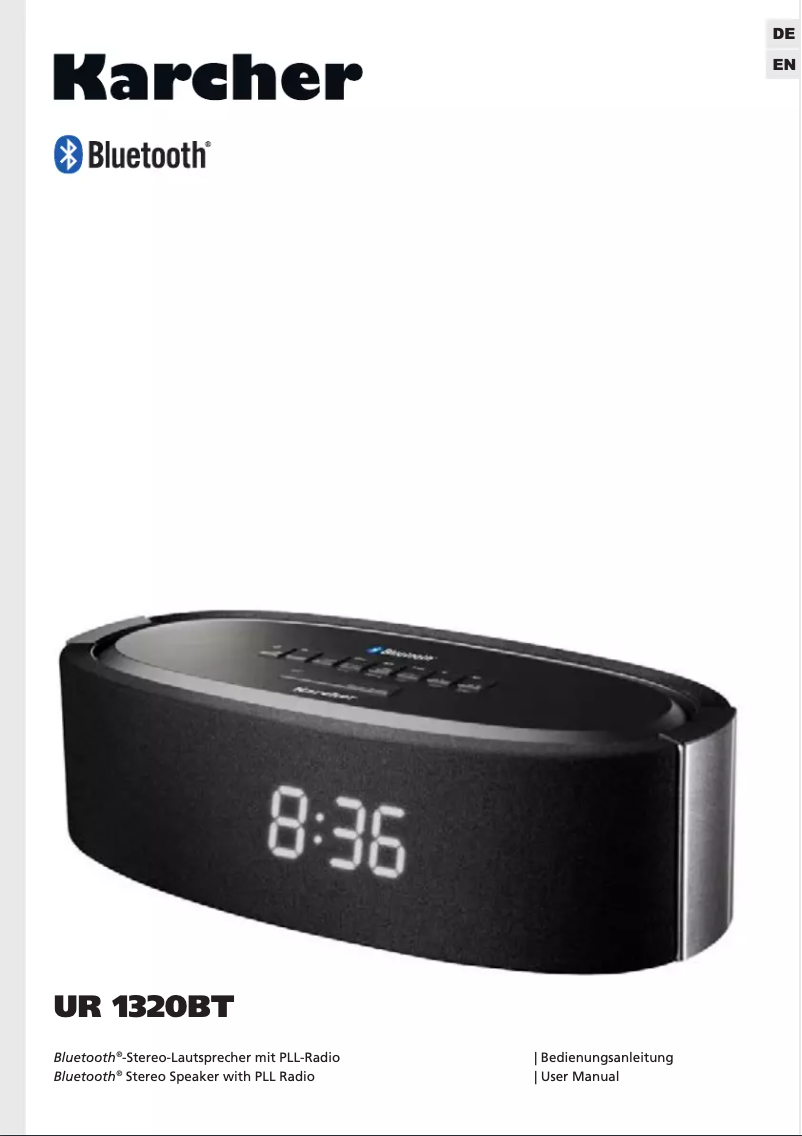 Page 1 de la notice Manuel utilisateur Karcher Audio UR 1320BT