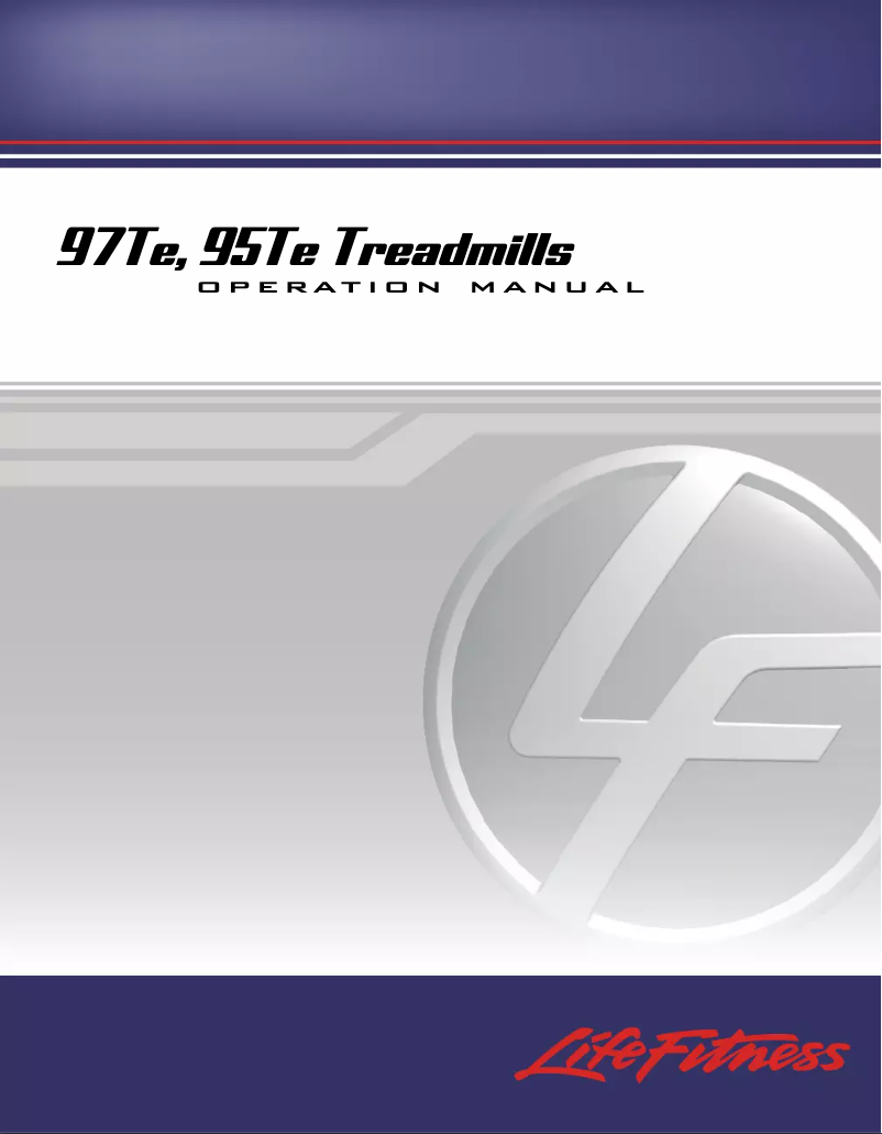 Page 1 de la notice Manuel utilisateur Life Fitness 95TE