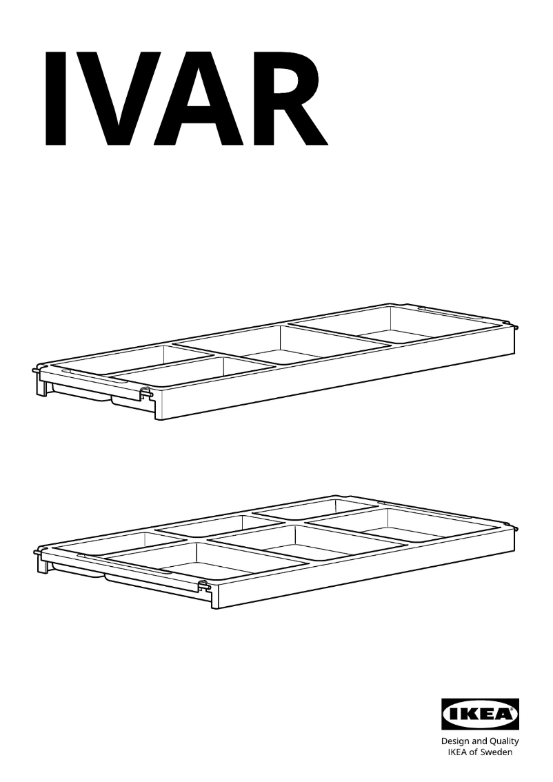 Page 1 de la notice Manuel utilisateur Ikea IVAR 505.345.71