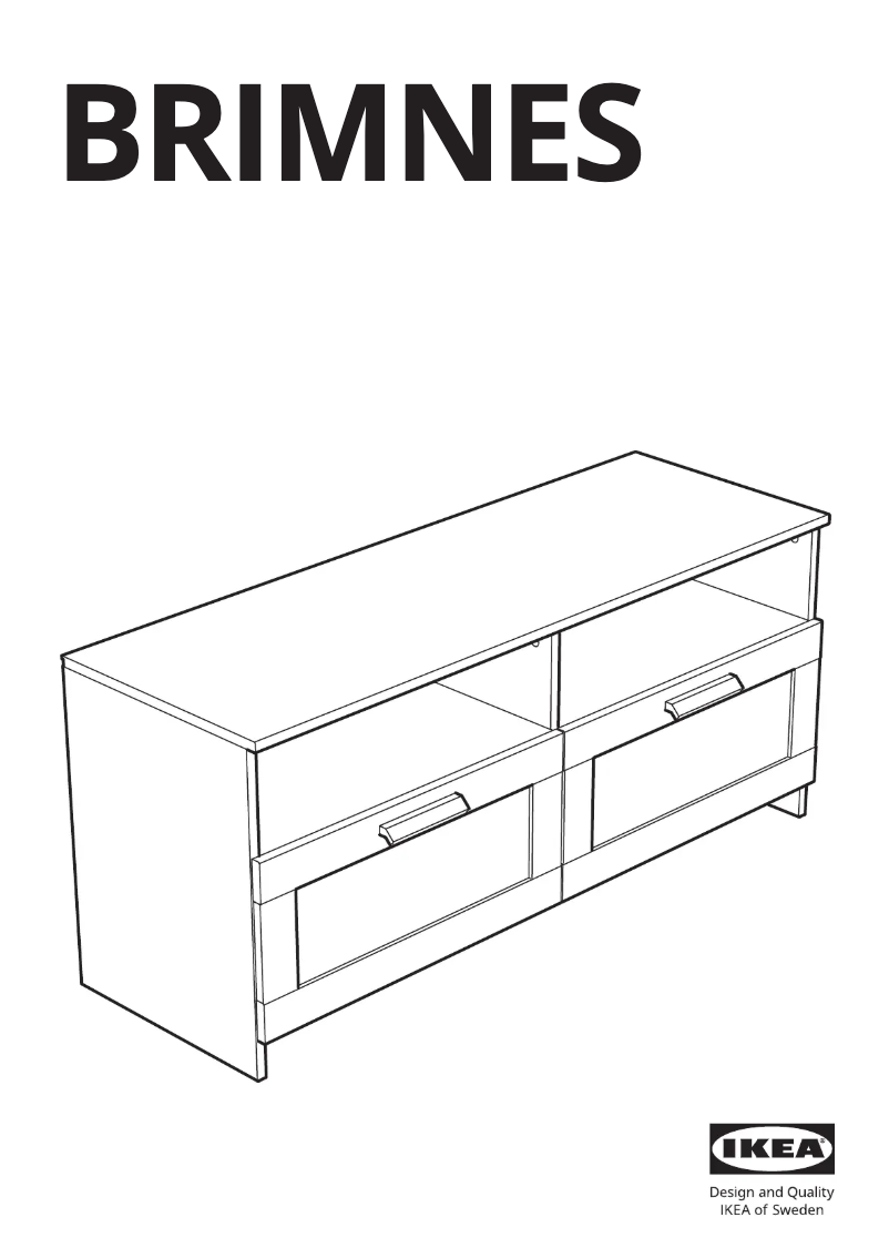 Page 1 de la notice Manuel utilisateur Ikea BRIMNES 503.376.98