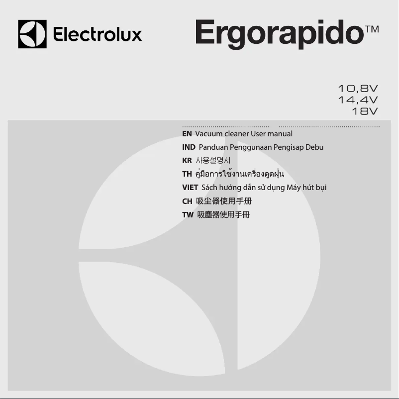 Página 1 del manual Manual de usuario Electrolux Ergorapido ZB3105AK