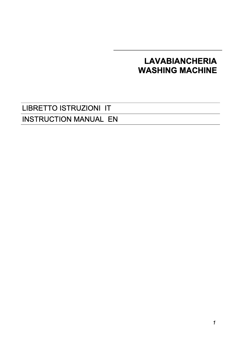 Página 1 del manual Manual de usuario Smeg WMFAB16P