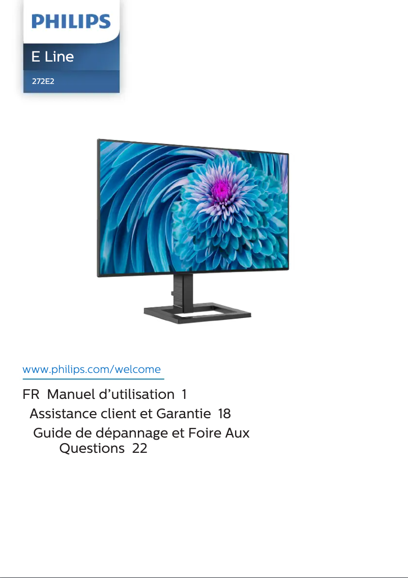 Page n°1 - Manuel utilisateur Philips 272E2FA