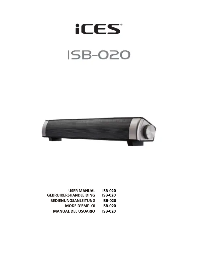 Page 1 de la notice Manuel utilisateur Ices ISB-020