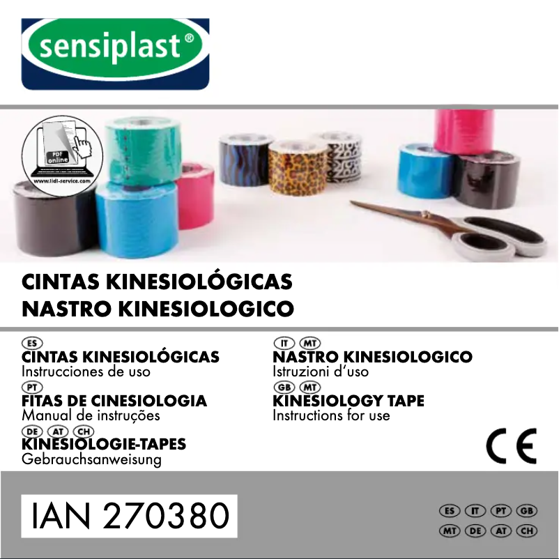 Page 1 de la notice Manuel utilisateur Sensiplast IAN 270380