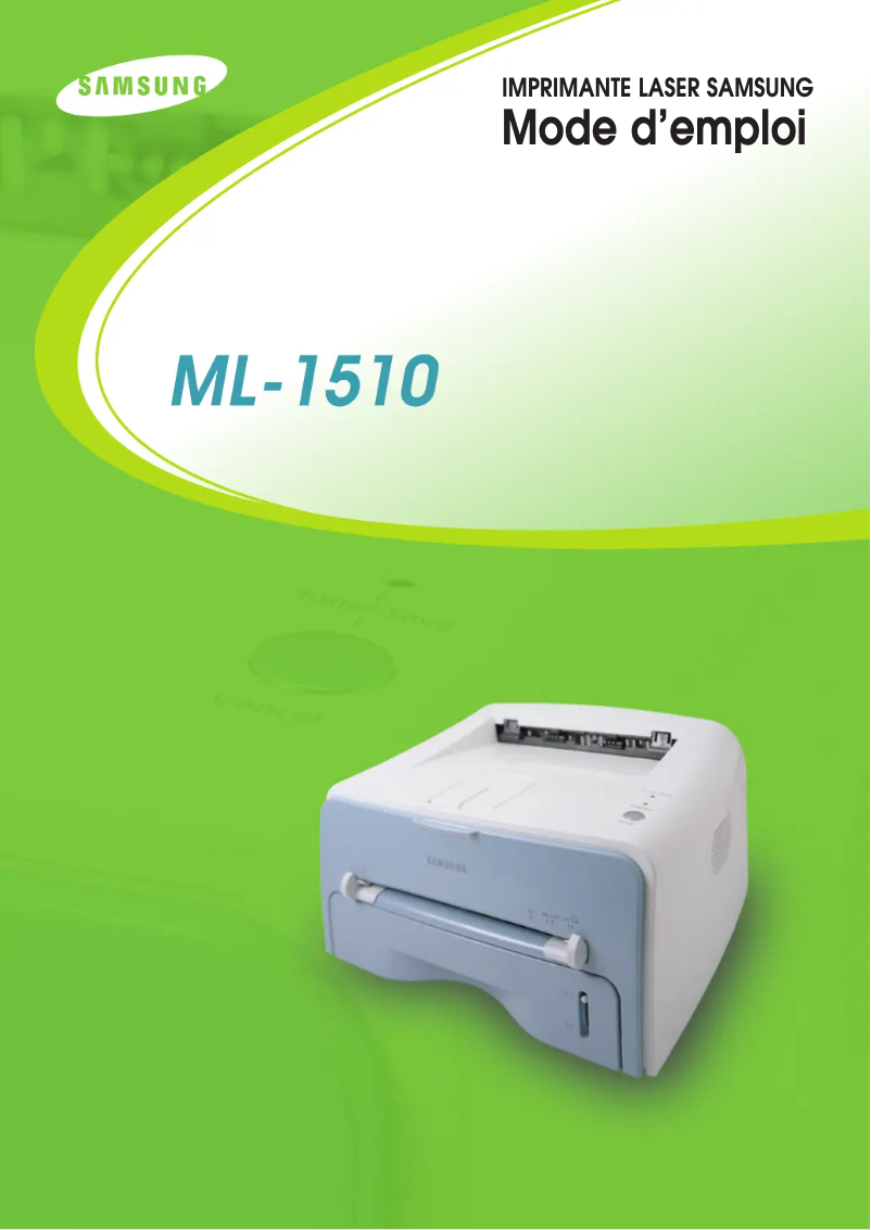 Page 1 de la notice Manuel utilisateur Samsung ML-1510