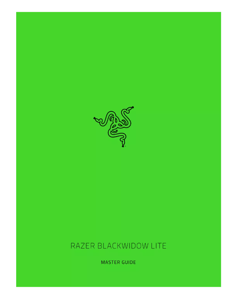 Page 1 de la notice Manuel utilisateur Razer BlackWidow Lite Stormtrooper