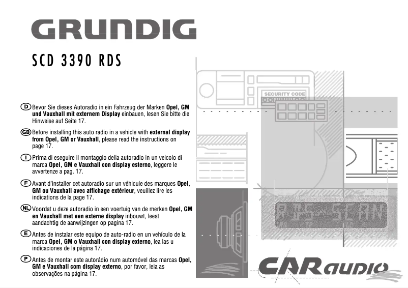 Página 1 del manual Manual de usuario Grundig SCD 3390 RDS