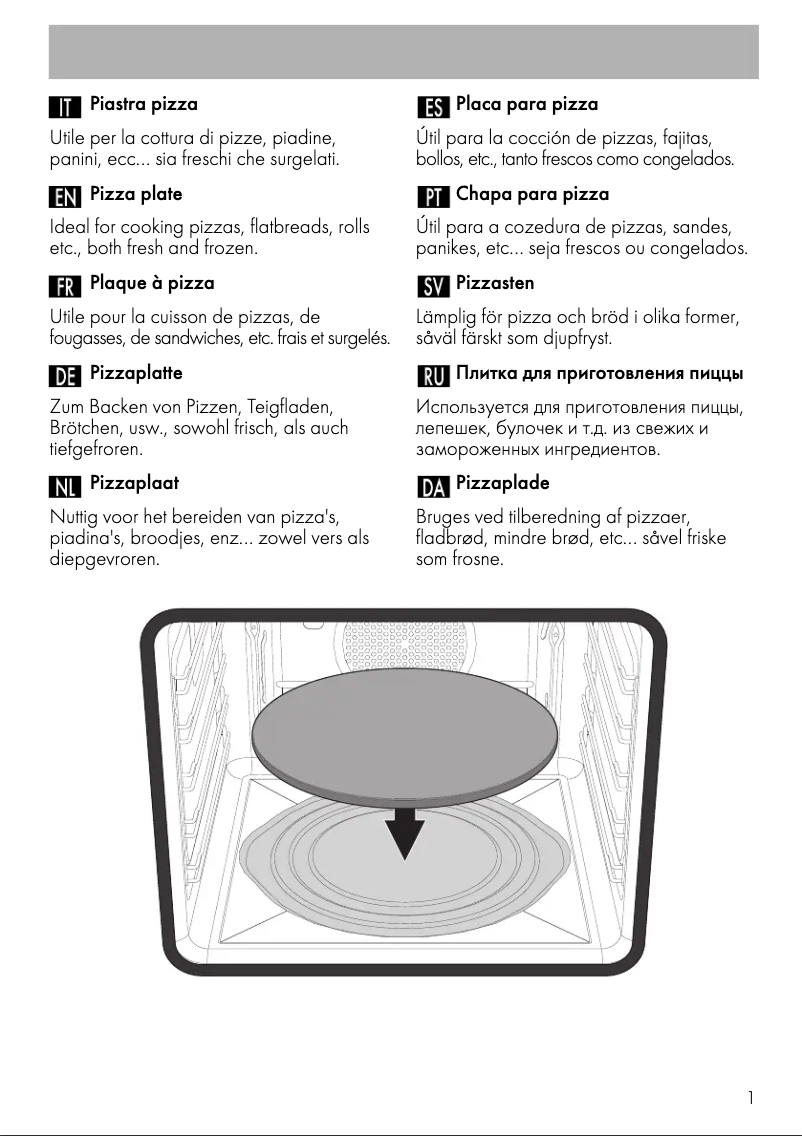 Page 1 de la notice Brochure Smeg PRTX