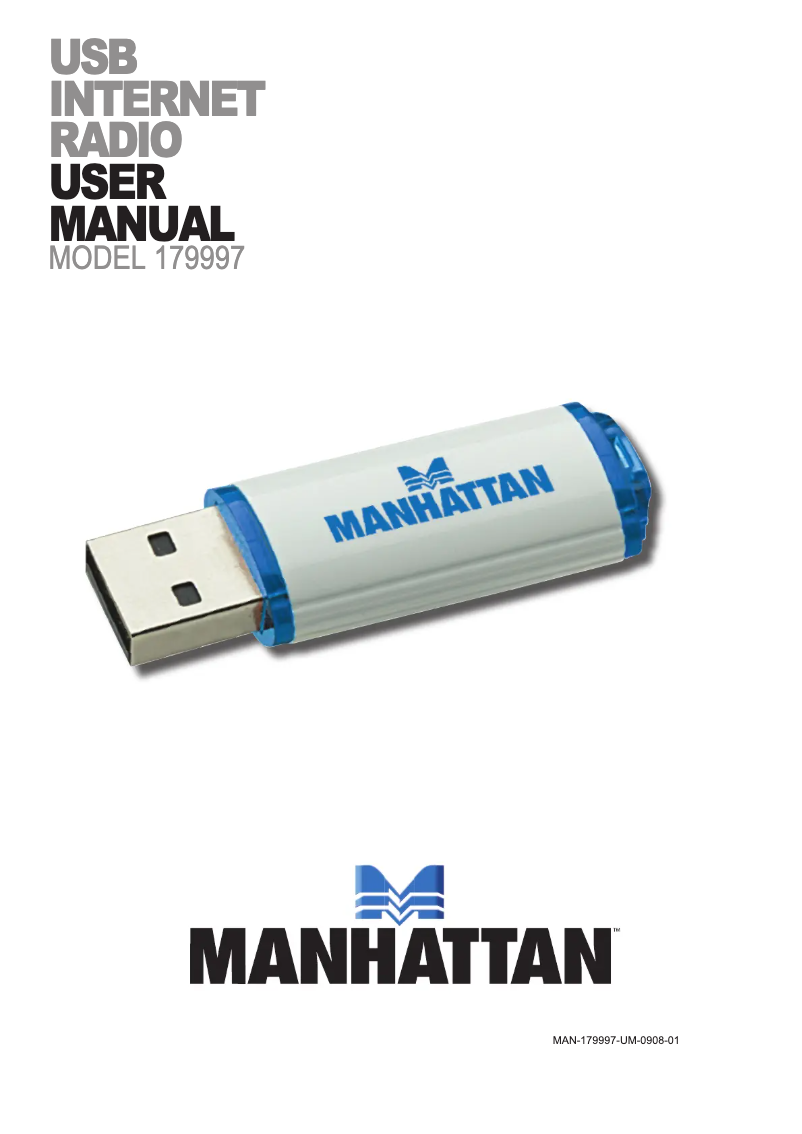 Page 1 de la notice Manuel utilisateur Manhattan 179997