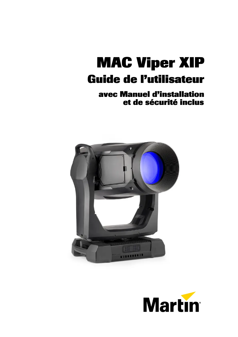 Image de la première page du manuel de l'appareil MAC Viper XIP