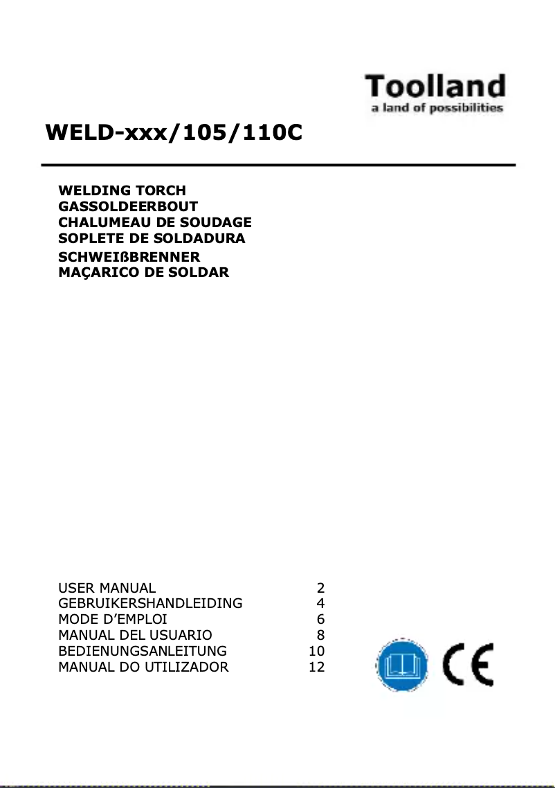 Image de la première page du manuel de l'appareil WELD-110C