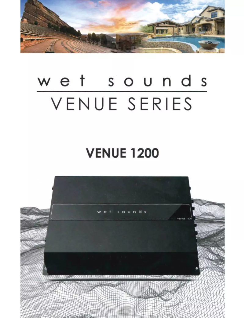 Page 1 of the manual User Manual Wet Sounds VENUE 1200
