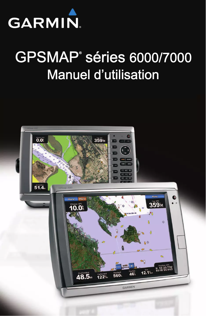 Page 1 de la notice Manuel utilisateur Garmin GPSMAP 6012