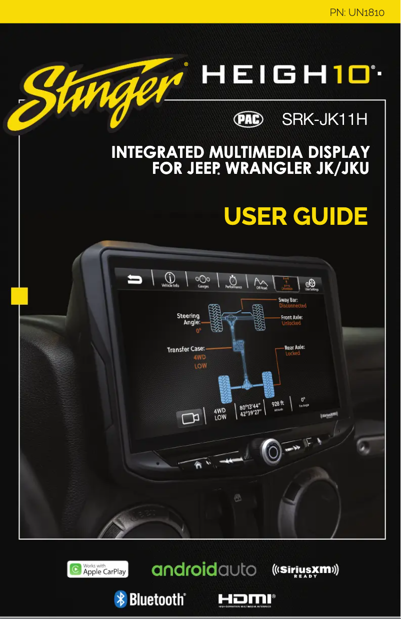 Page 1 de la notice Manuel utilisateur PAC SRK-JK11H