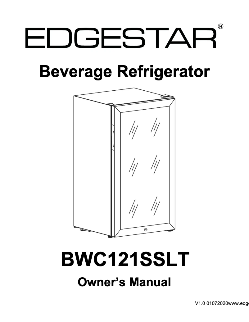 Page 1 de la notice Manuel utilisateur EdgeStar BWC121SSLT