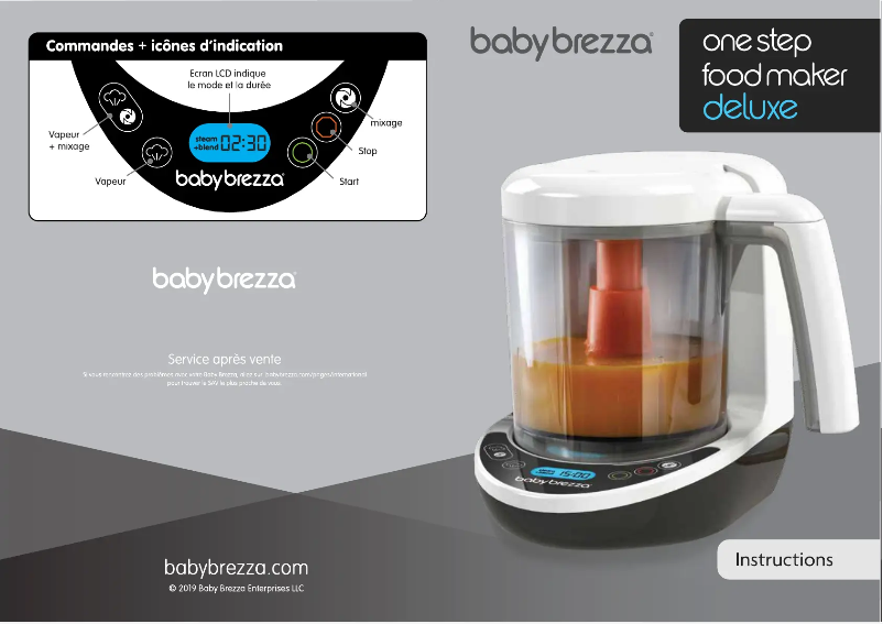 Page 1 de la notice Manuel utilisateur Baby Brezza Food Maker Deluxe